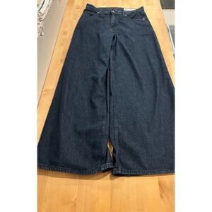 sz 27 R Gap Women's Mid Rise UltraSoft Baggy Jeans Rinsed indigo Worn Once